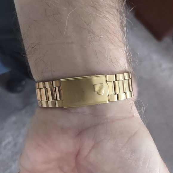 Vintage Pulsar Watch Men's Gold-Tone Date Y147-8049 - Picture 4 of 8